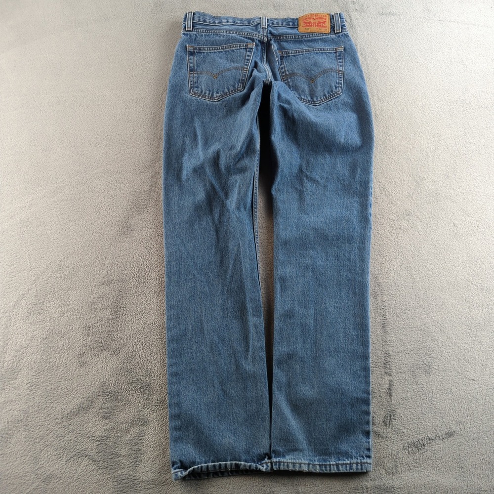 Levis 516 Jeans Mens 34x34 Blue Slim‎ Straight Denim *AS IS - REPAIR PROJECT*